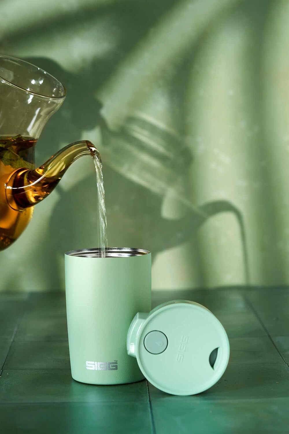 Sigg Miracle travel thermo mug 270 ml, milky green touch, 6052.80
