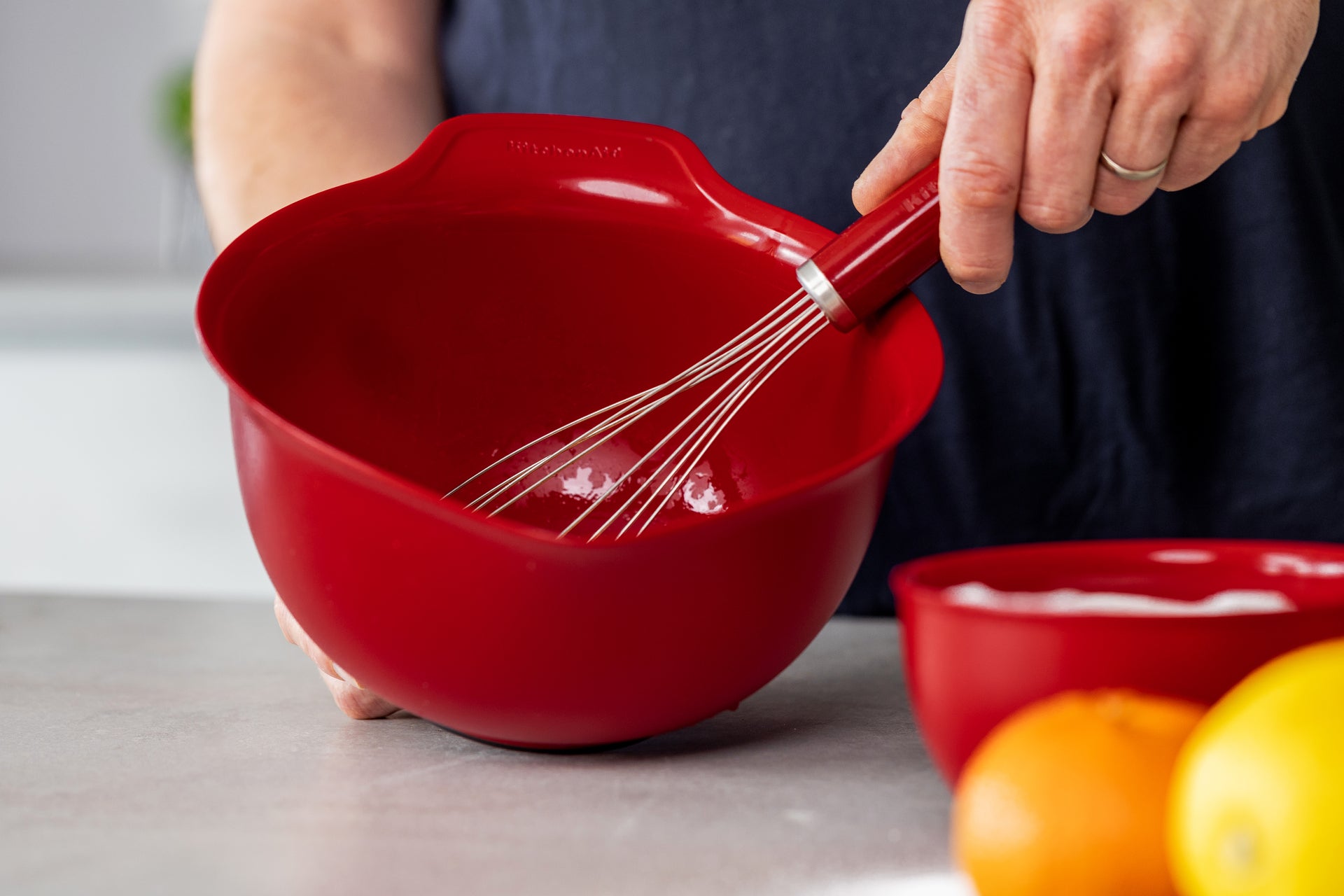 Plochý šľahač KitchenAid, empírová červená, KAG062OHERE