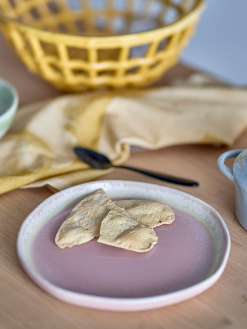 Bloomingville Louisa stoneware plate 21 cm, pink, 82060535