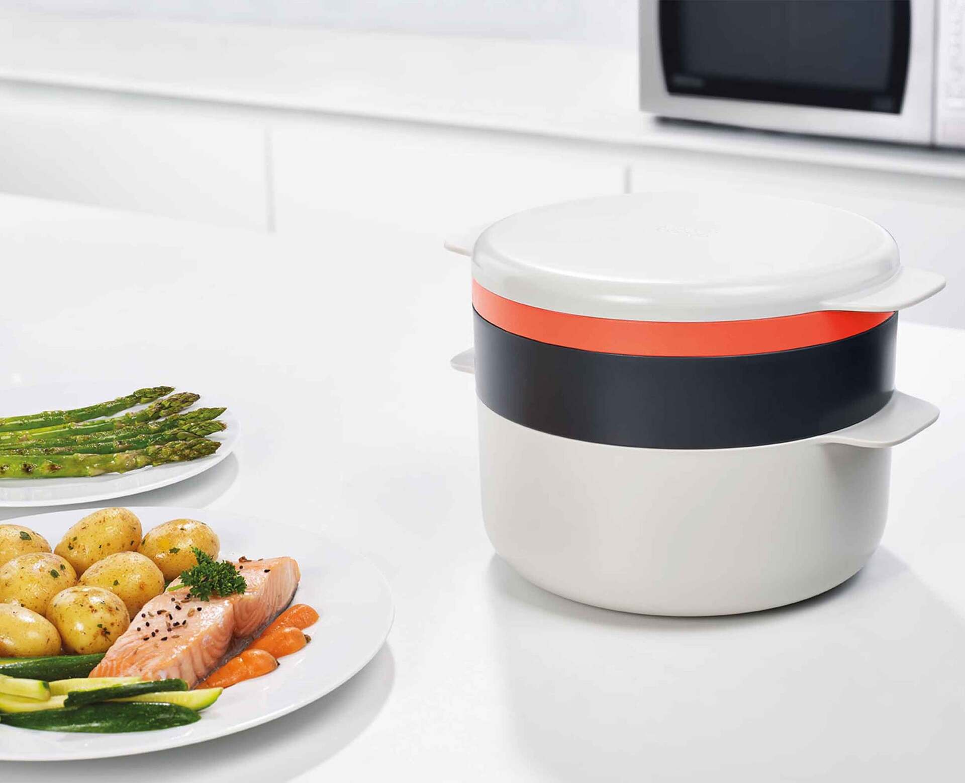 Joseph Joseph M-Cuisine microwave cookware set, orange, 45001