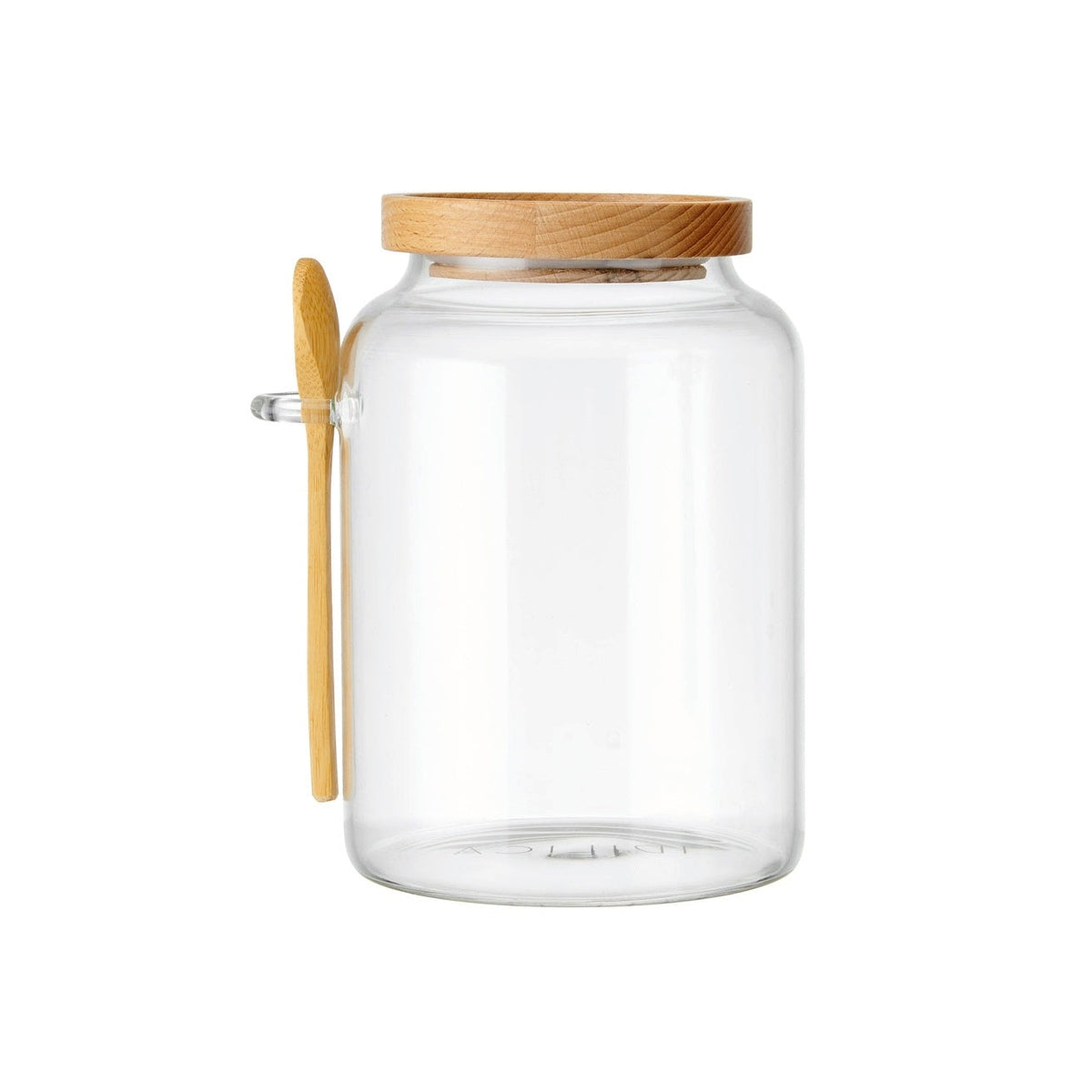 KitchenCraft Idilica glass storage jar with spoon 1,2 l, IDGLSSTORSPN
