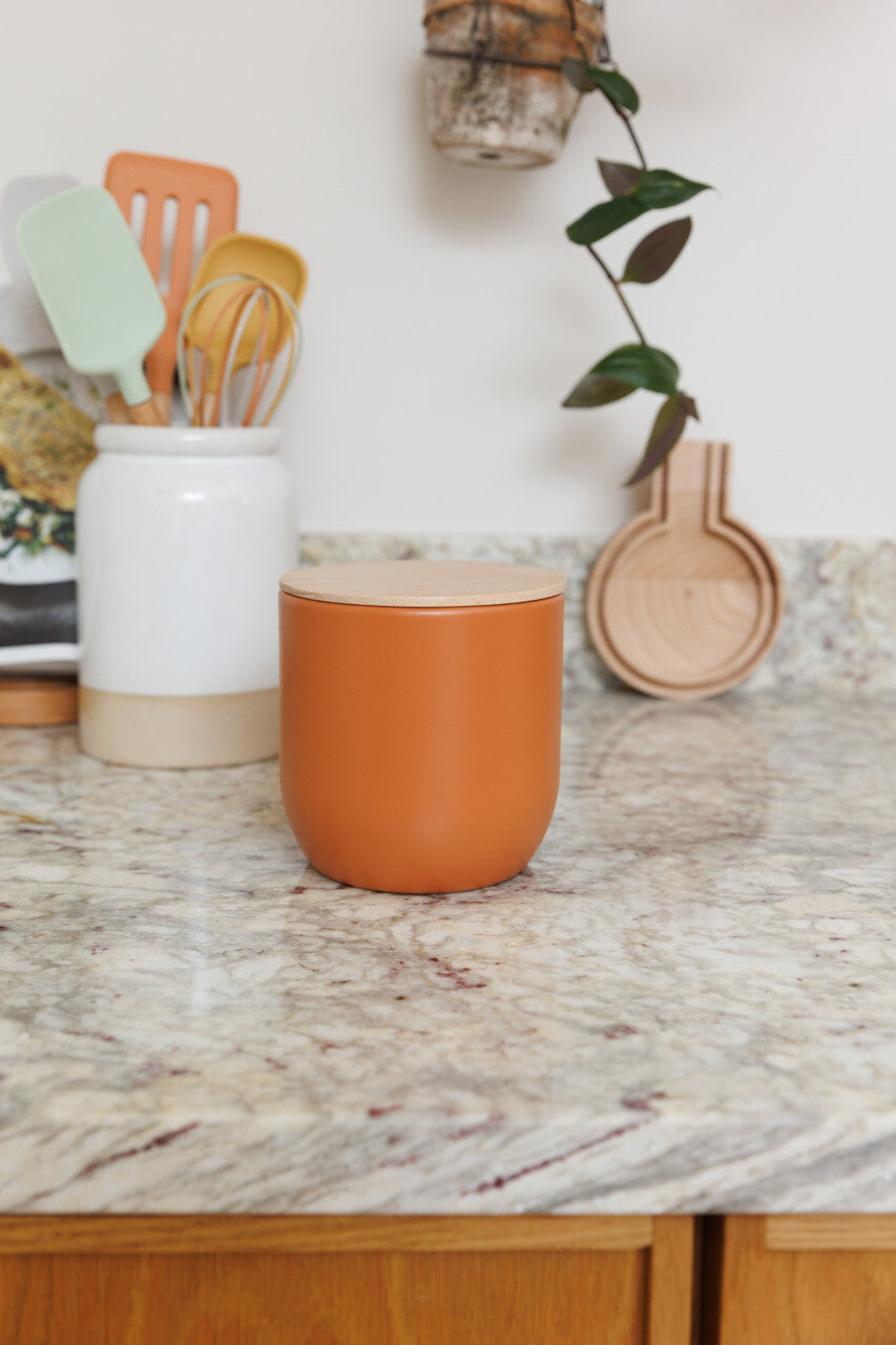 KitchenCraft Idilica storage jar 1 l, orange, IDCANMEDORG