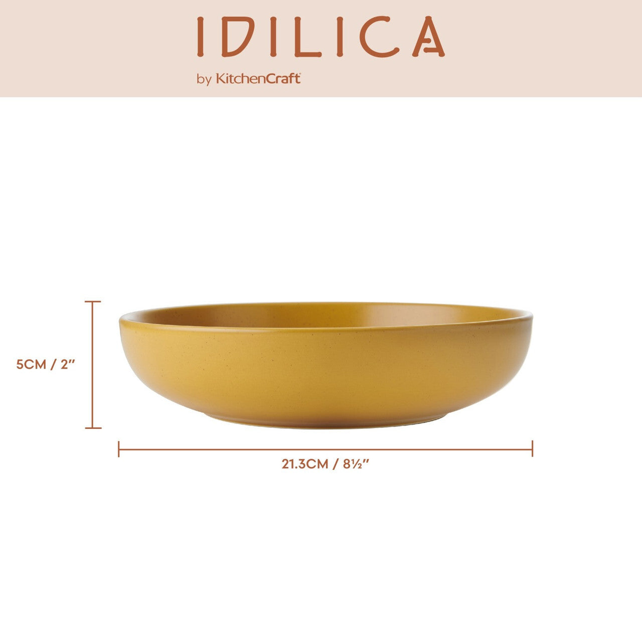KitchenCraft Idilica stoneware bowl set 21 cm, IDBOWLPK4