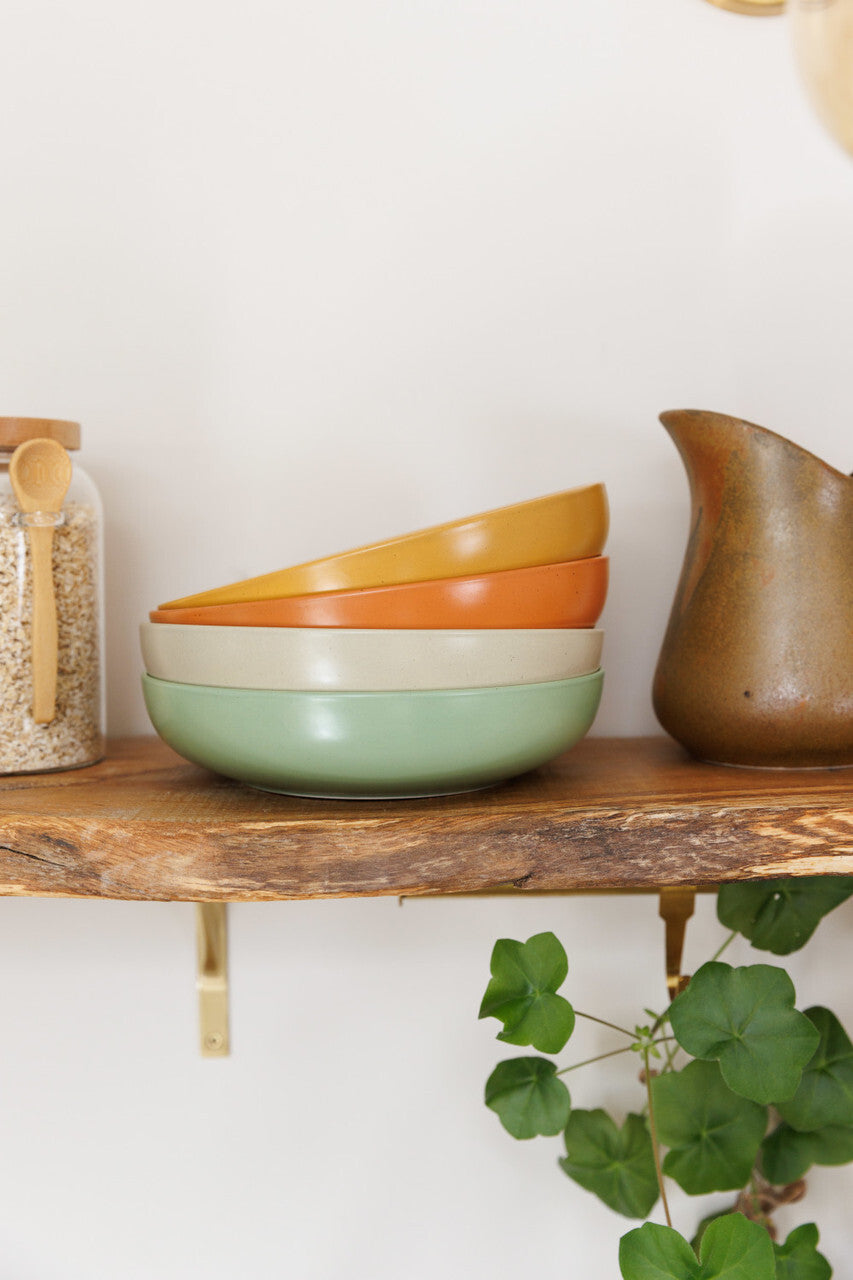 KitchenCraft Idilica stoneware bowl set 21 cm, IDBOWLPK4