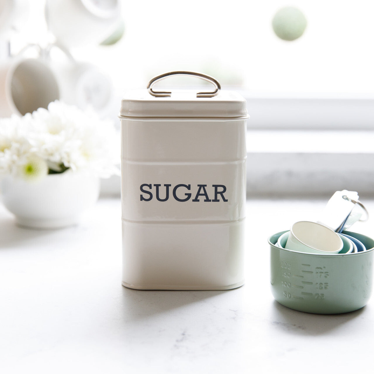 KitchenCraft Living Nostalgia set of food storage jars, cream, LNTCSSETCRE