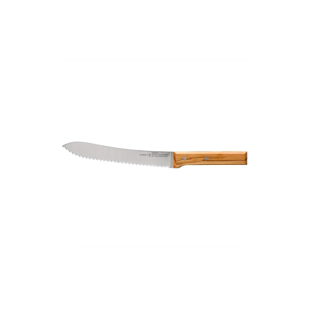Opinel Parallele Olive bread knife 21 cm, 002495