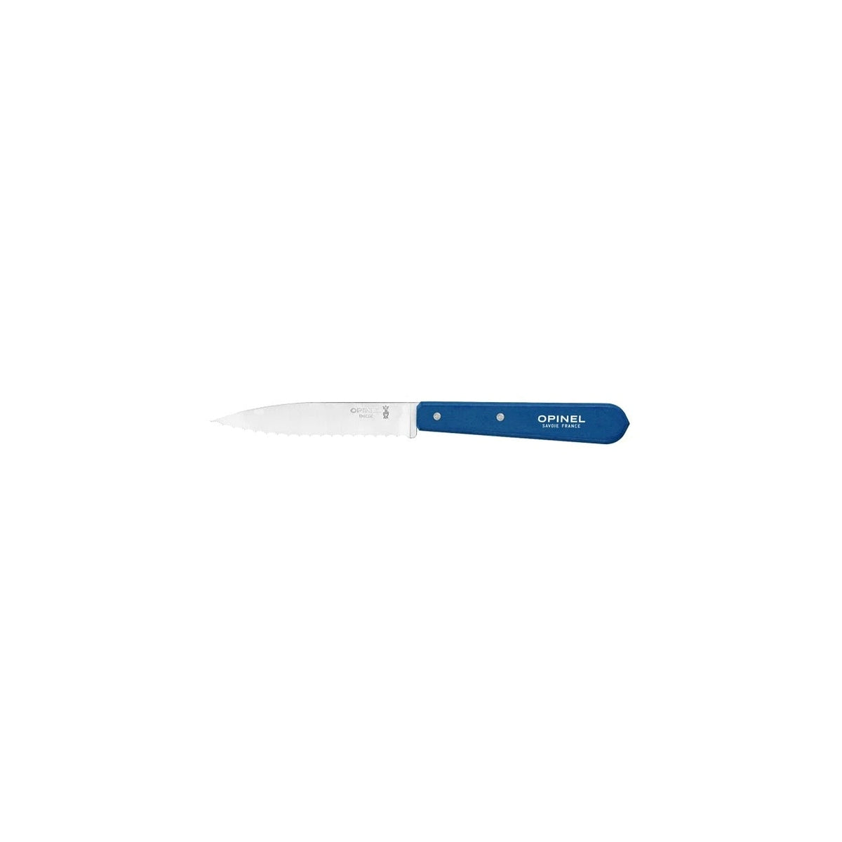 Opinel Les Essentiels N°113 serrated paring knife 10 cm, blue, 003202