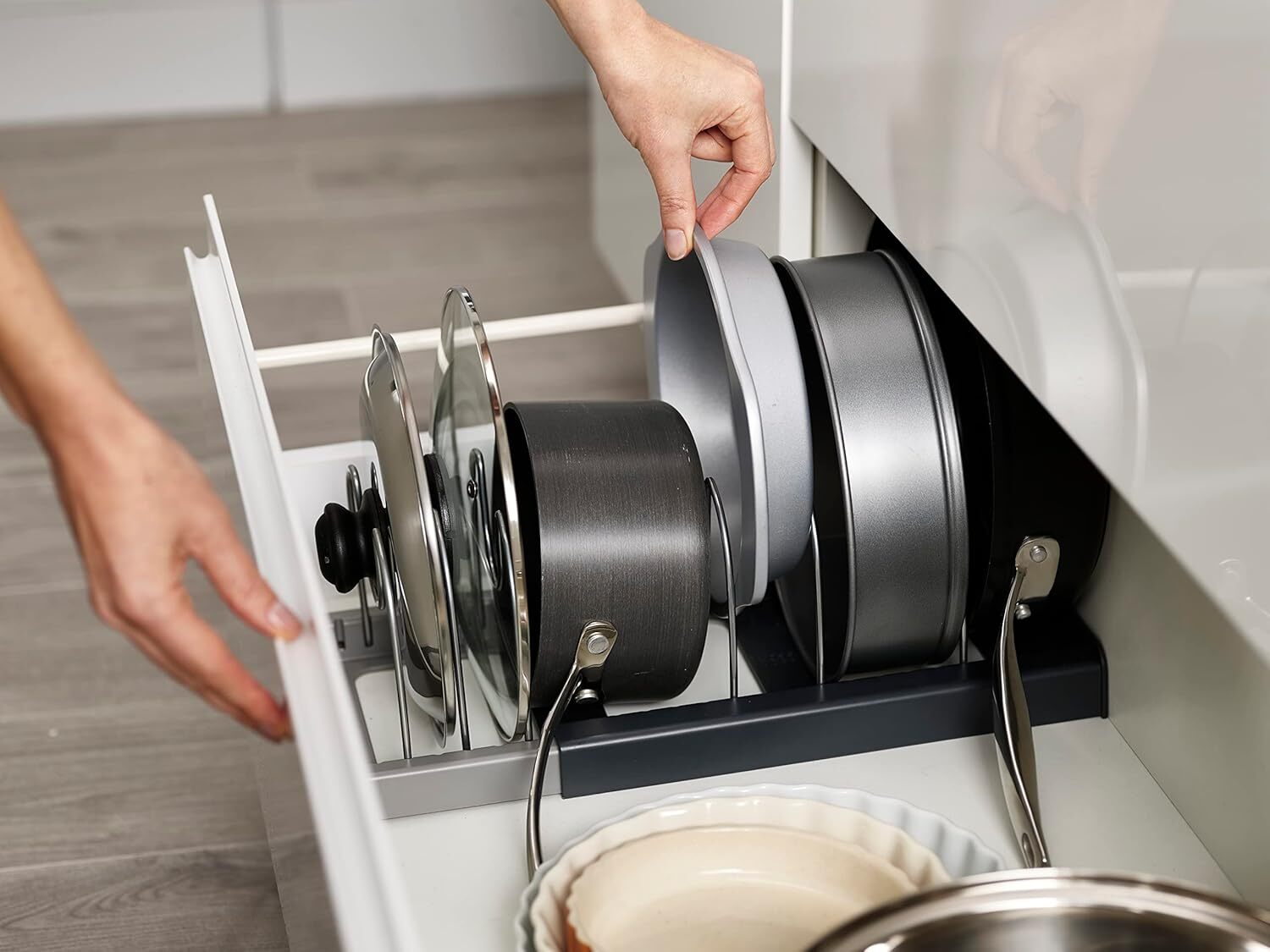 Joseph Joseph DrawerStore expandable kitchen utensil organiser, grey, 85167