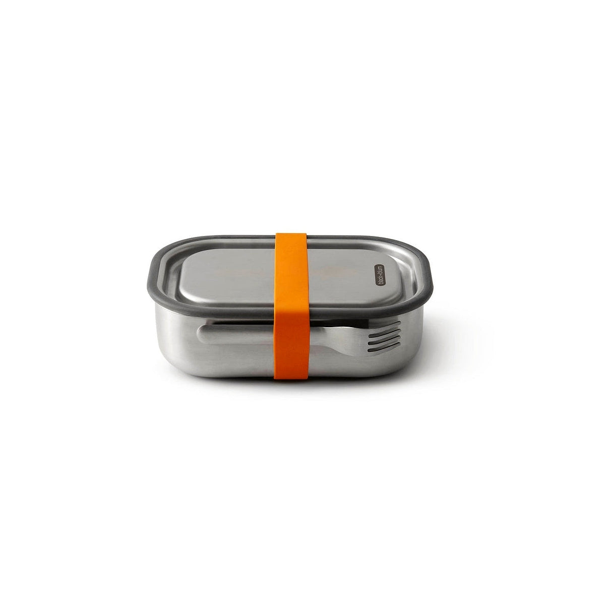 Black+Blum stainless steel snack box with fork 1 l, orange, BAM-SS-L003
