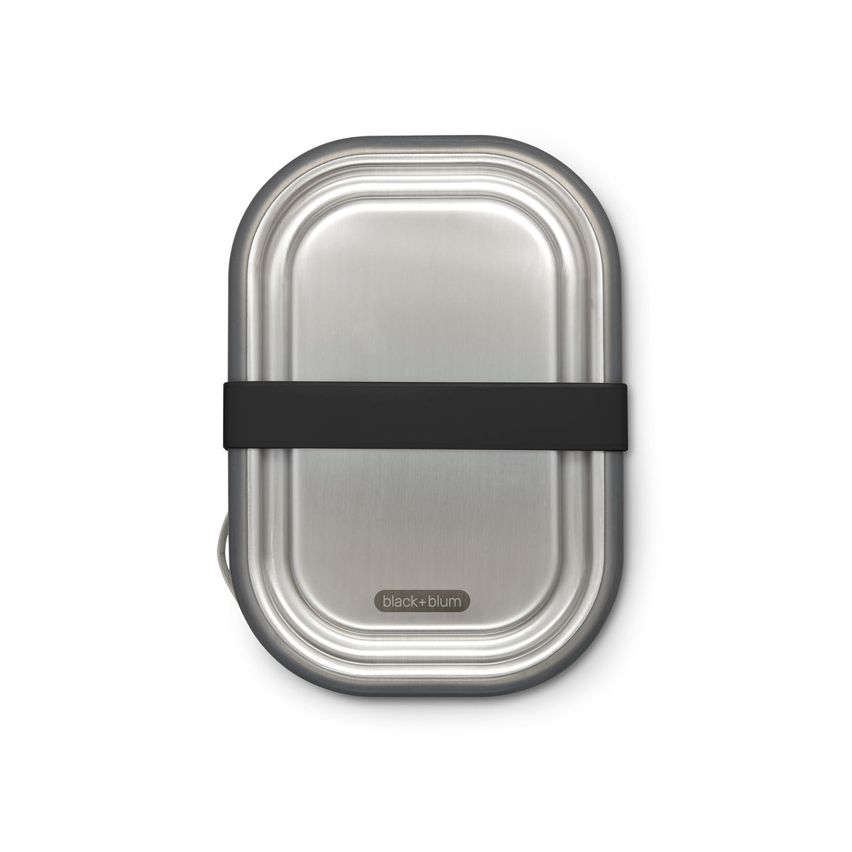 Black+Blum stainless steel snack box with fork 1 l, black, BAM-SS-L018