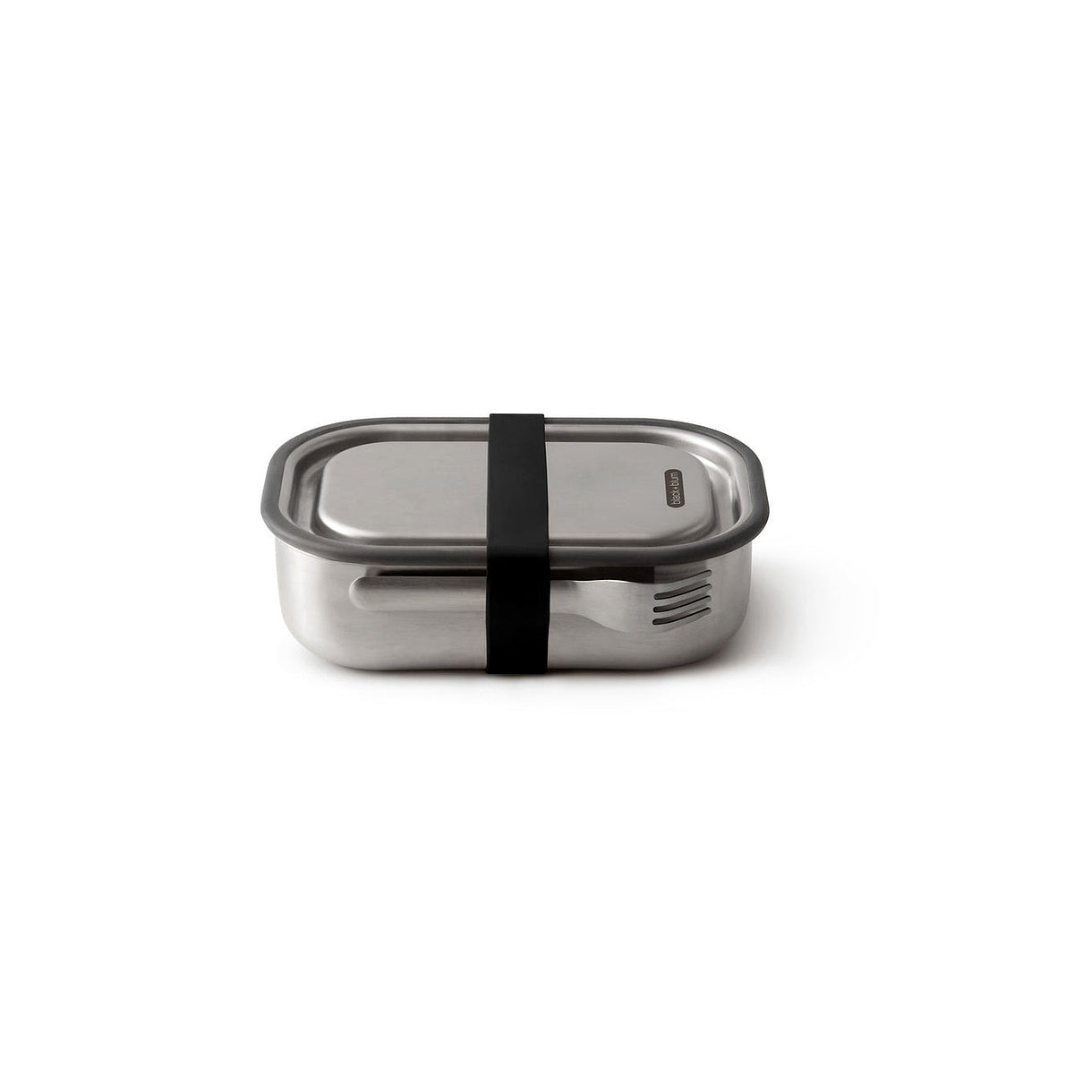 Black+Blum stainless steel snack box with fork 1 l, black, BAM-SS-L018