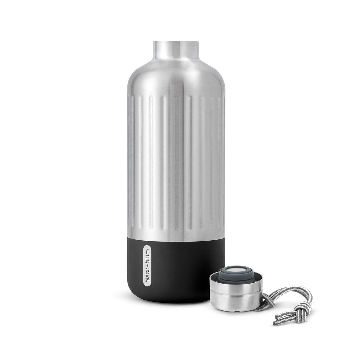 Black+Blum Explorer stainless steel thermo bottle 850 ml, black, BAM-EIWB-L018