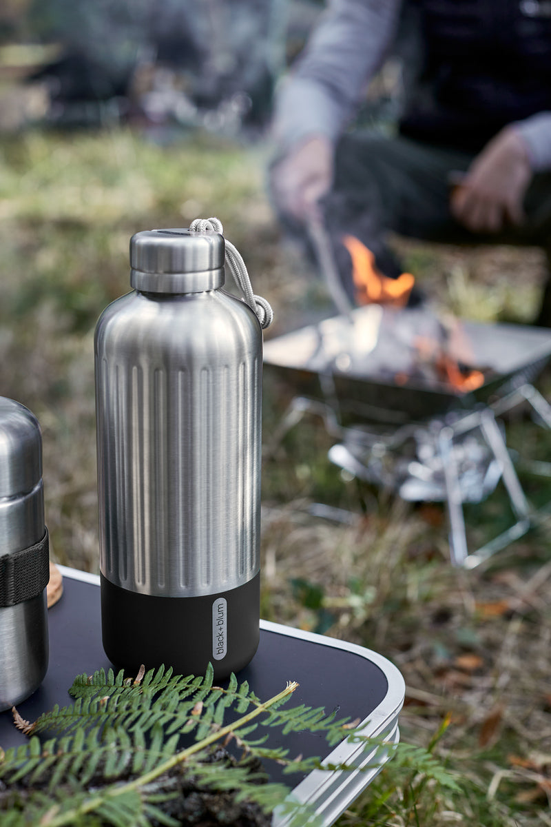 Black+Blum Explorer stainless steel thermo bottle 850 ml, black, BAM-EIWB-L018
