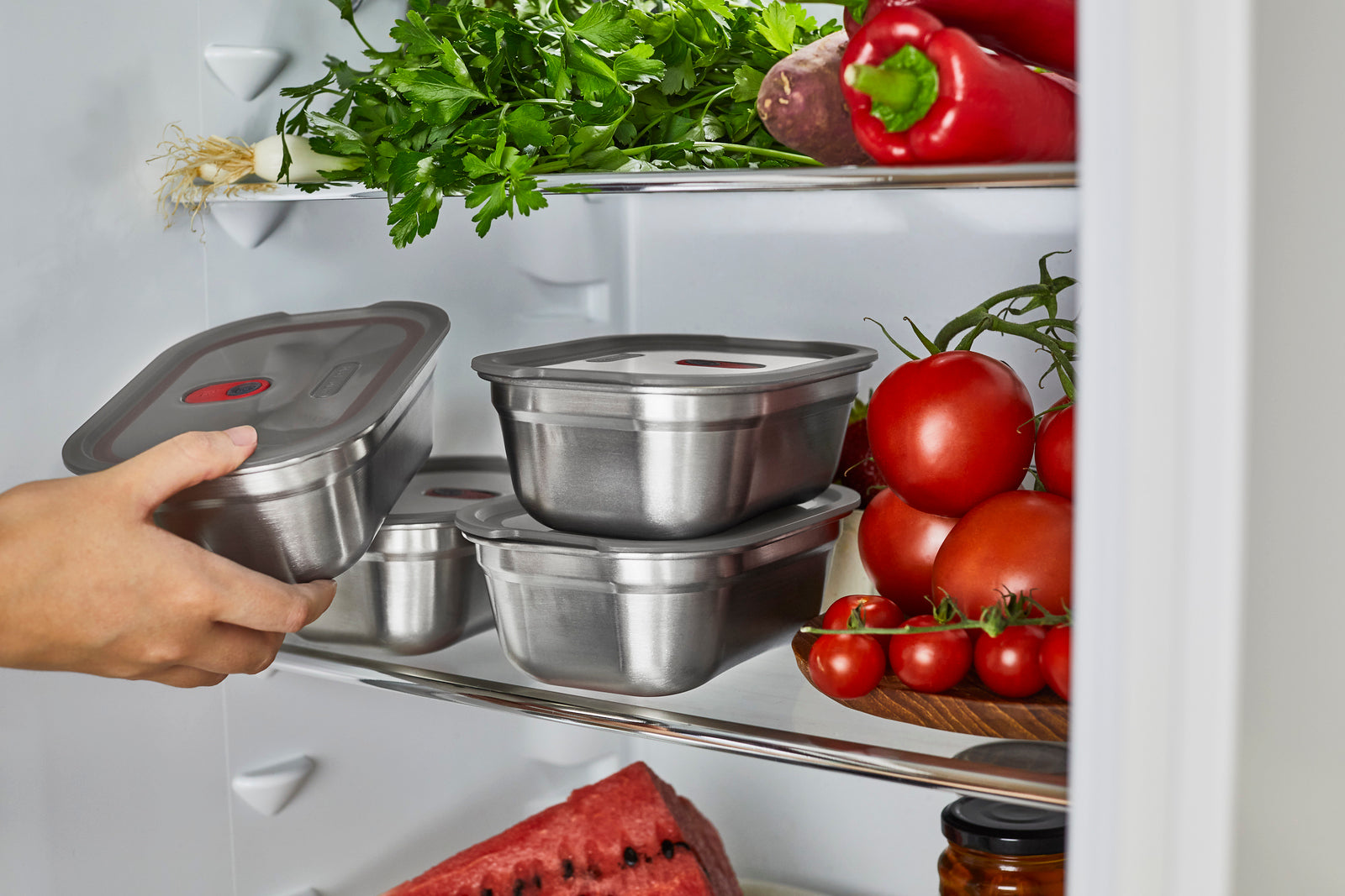 Black+Blum stainless steel food box 1,2 l, large, FBSS-BX-L017-EN