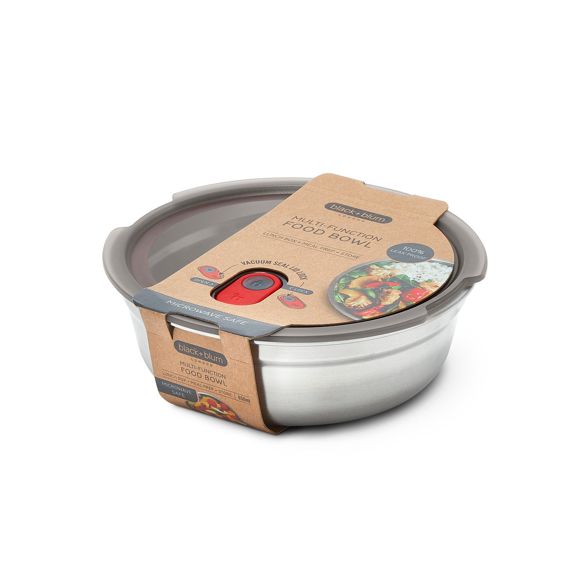 Black+Blum stainless steel food bowl 0,65 l, small, FBSS-BL-S017-EN