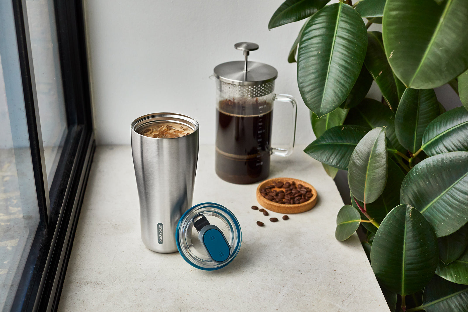 Black+Blum stainless steel travel thermo mug 600 ml, ocean, BAM-TT005