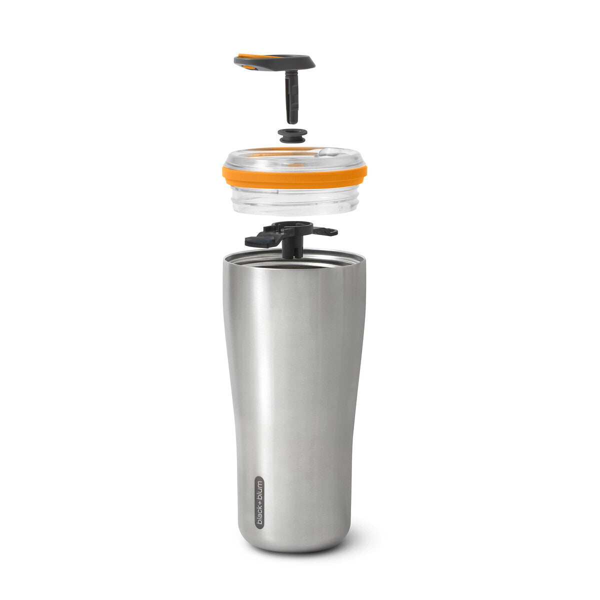 Black+Blum stainless steel travel thermo mug 600 ml, orange, BAM-TT003