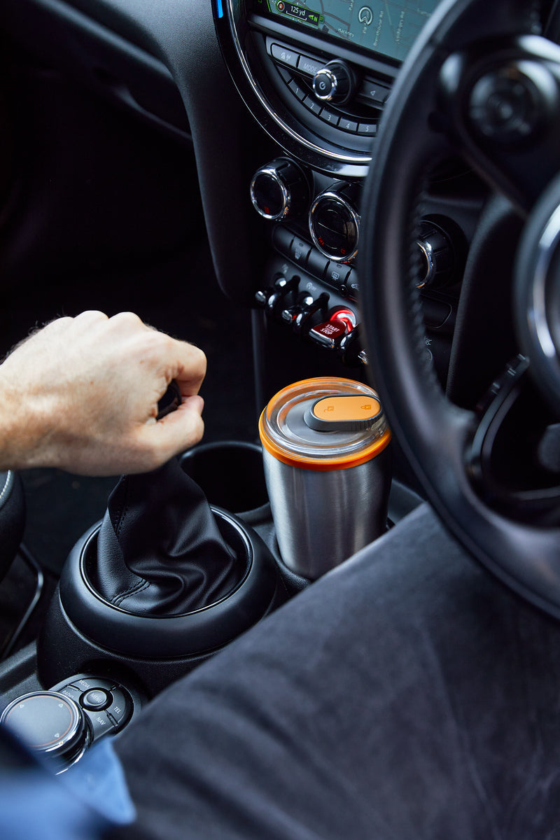 Black+Blum stainless steel travel thermo mug 600 ml, orange, BAM-TT003