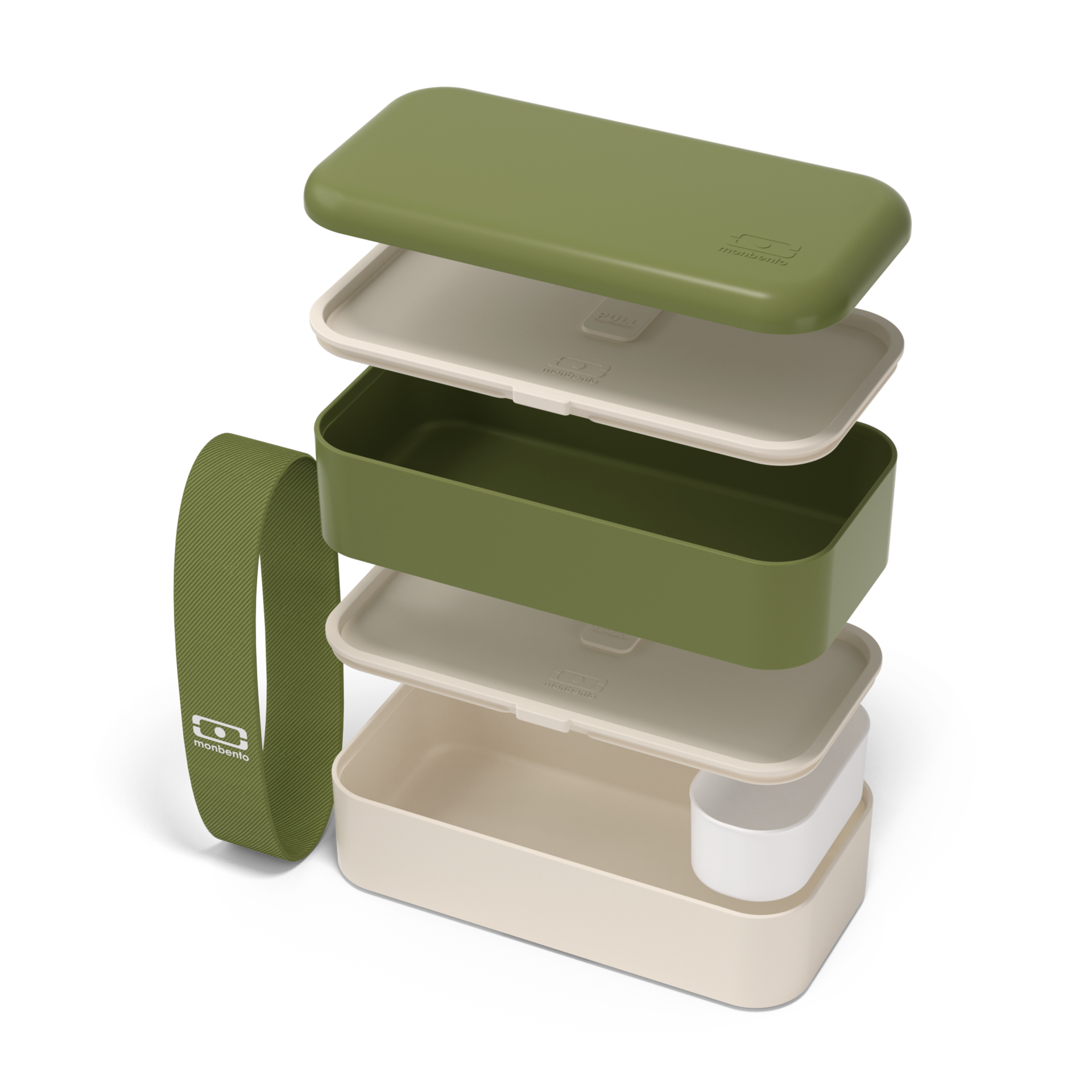 Monbento Original snack box 1 l, olive recycled, 11120088