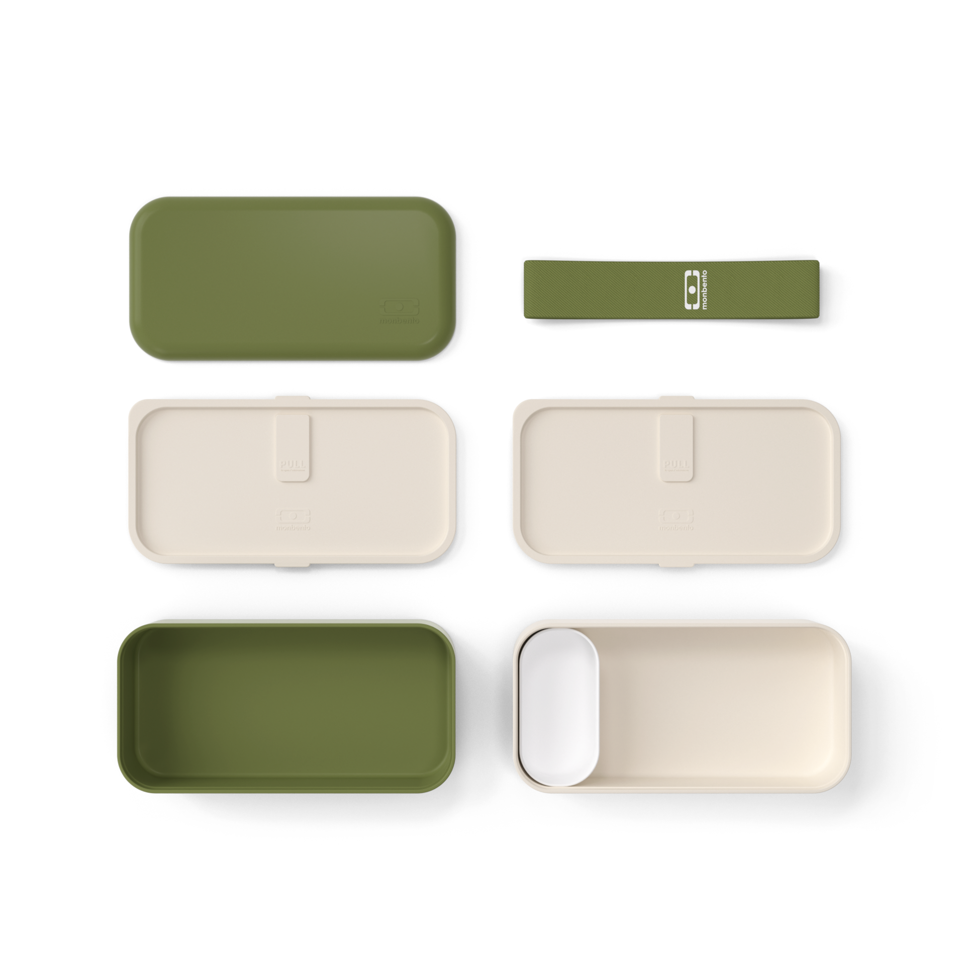 Monbento Original snack box 1 l, olive recycled, 11120088