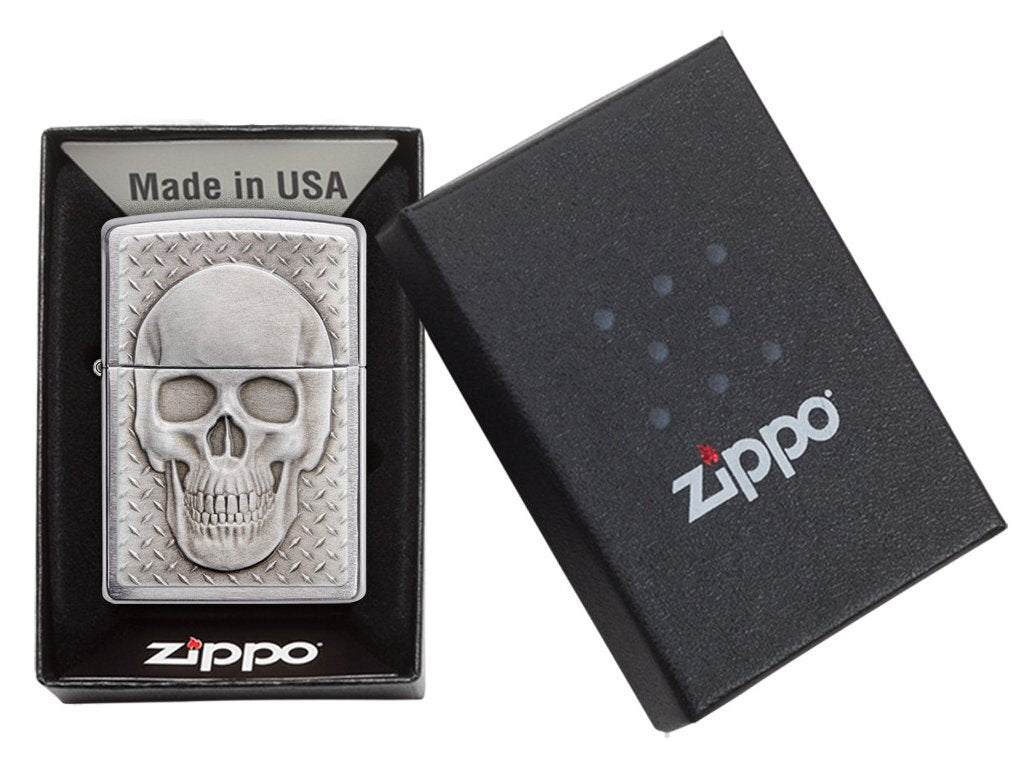 Zapalovač Zippo 21972 Skull with Brain Surprise