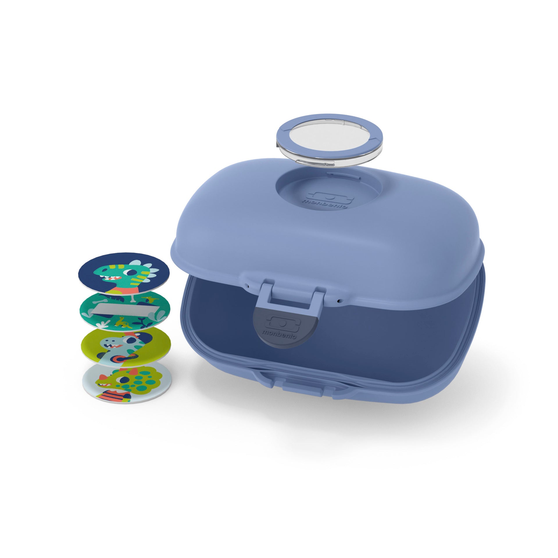 Monbento Gram detský box na desiatu 0,6 l, modrý infinity, 16010028