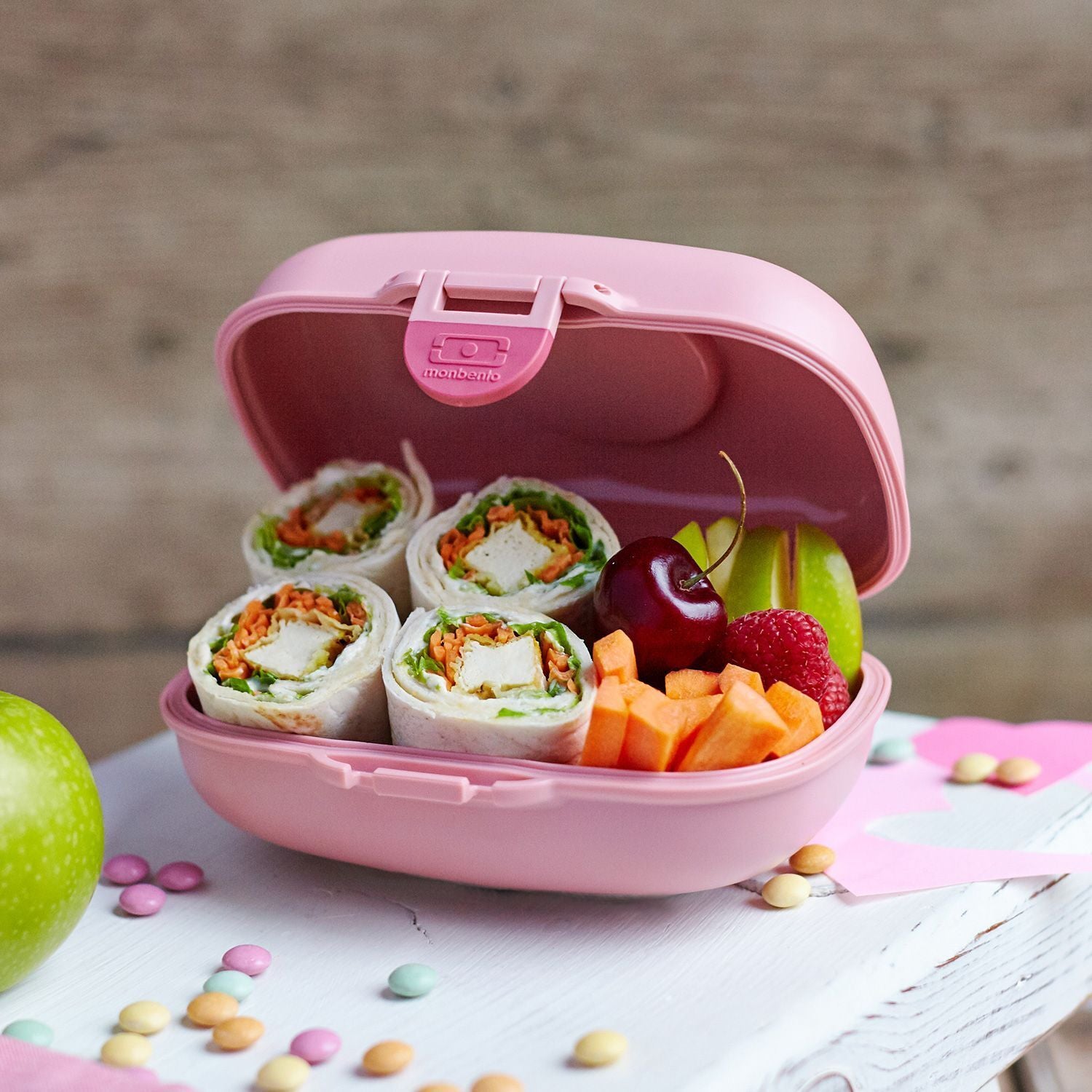 Monbento Gram children's snack box 0,6 l, pink blush, 16010029