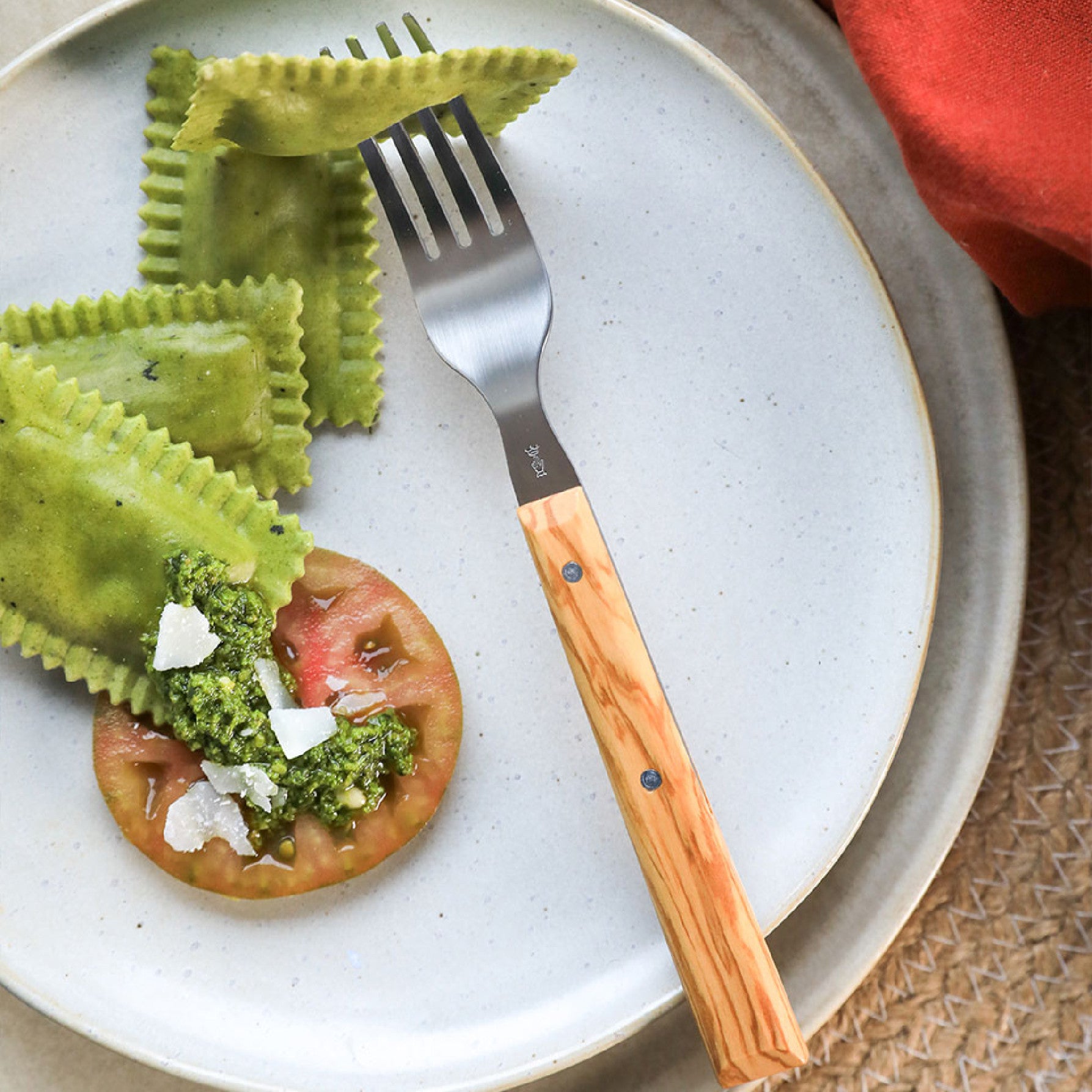 Vidlička na príbor Opinel Sylve, olivové drevo, 002634