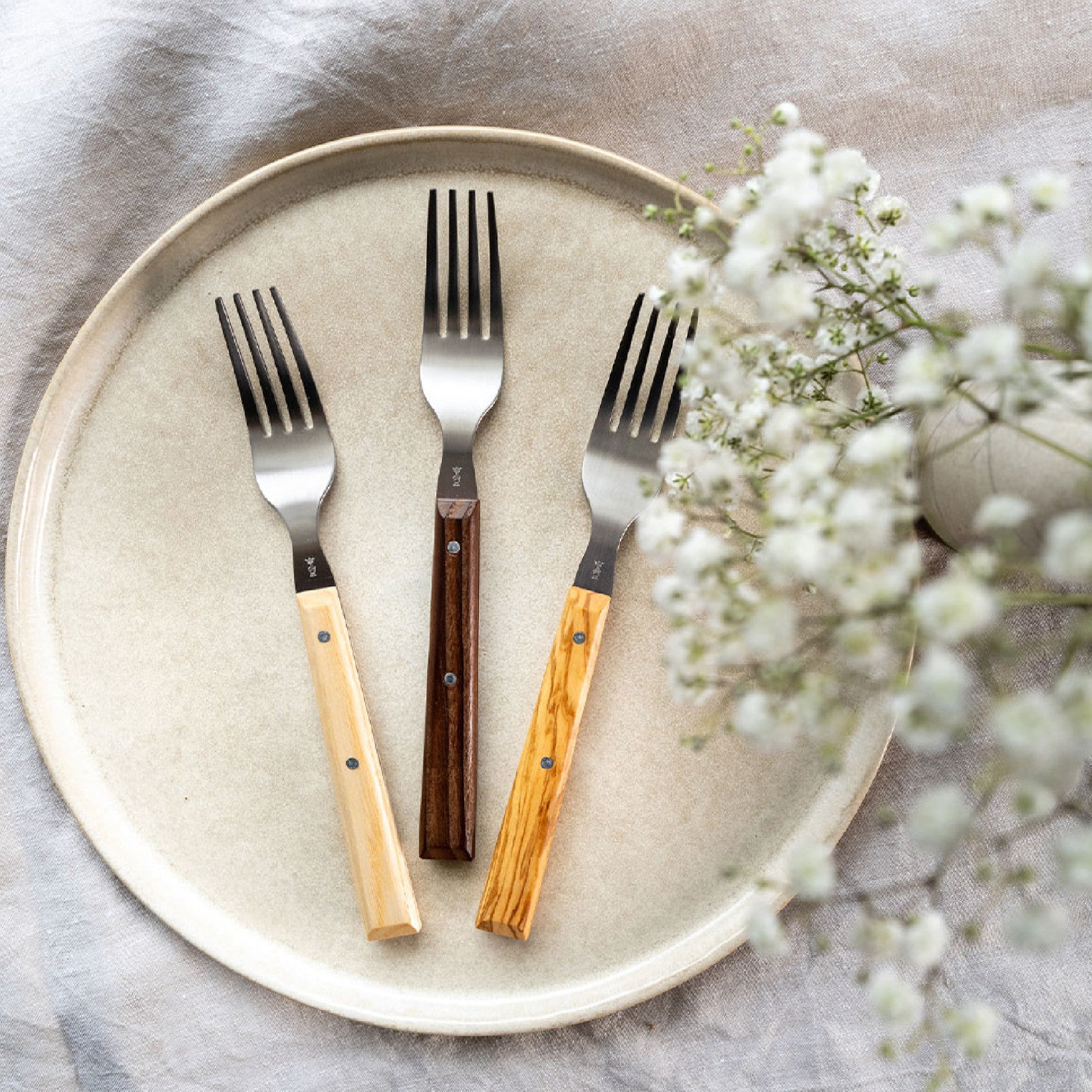 Opinel Sylve příborová vidlička, tmavý jasan, 002635