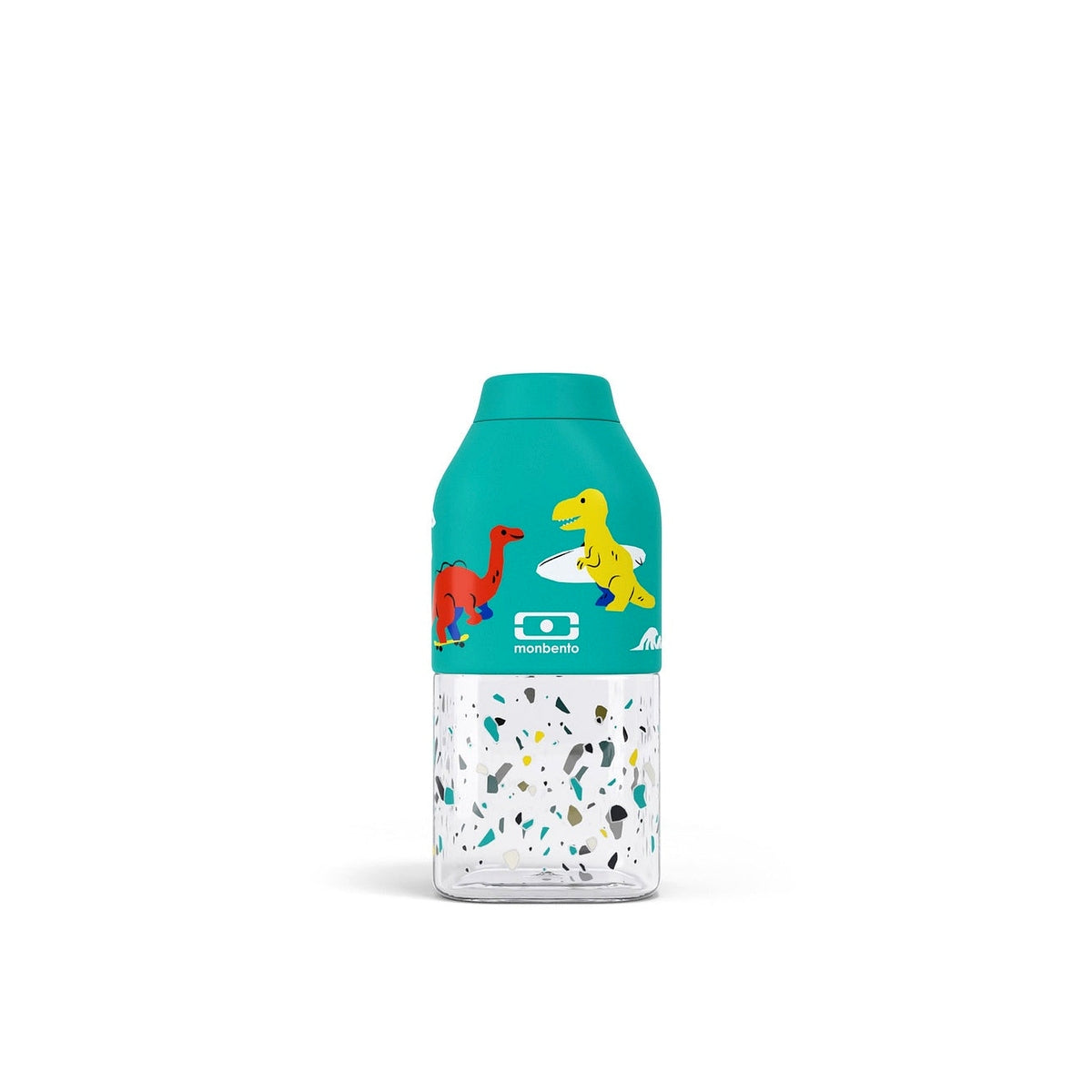 Monbento Positive S baby drinking bottle 330 ml, blue dino, 32014120