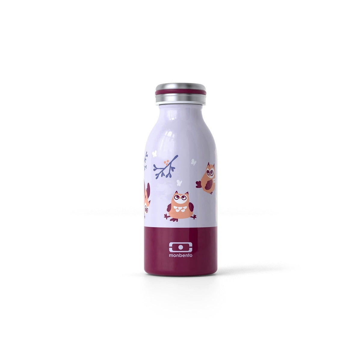 Monbento Cooly baby drinking bottle 350 ml, purple owly, 47274108