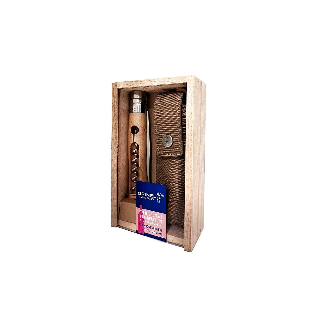 Opinel Plumier N°10 knife gift pack with sheath, 002620