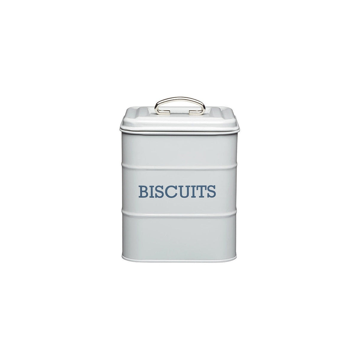 KitchenCraft Living Nostalgia storage box for biscuits 2 l, grey, LNBISCGRY