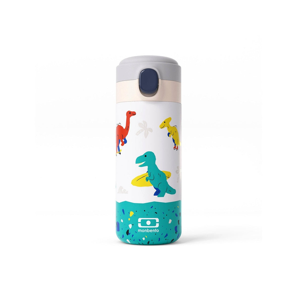 Monbento Pop baby drinking bottle 360 ml, blue dino, 36334120