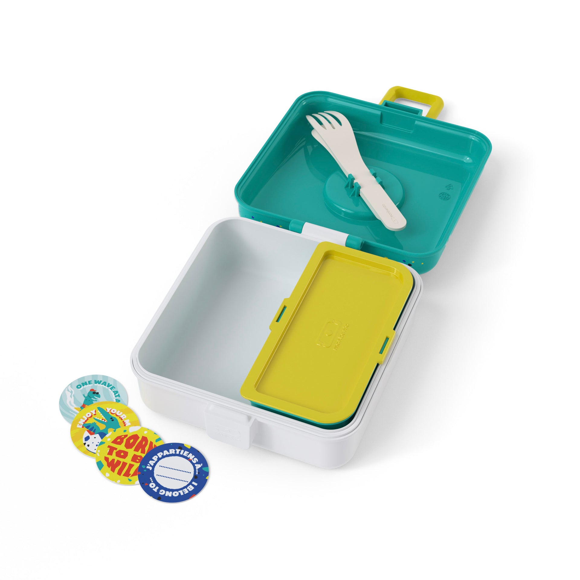 Monbento Snacky kids snack box 0,85 l, blue dino, 81014120