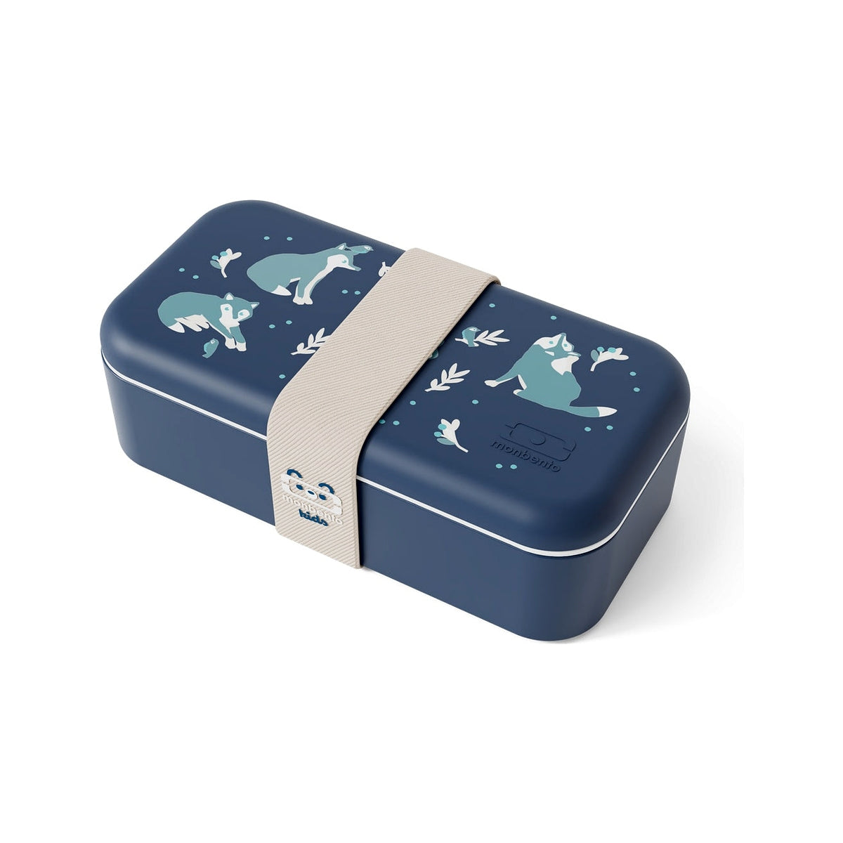 Monbento Foodie kids snack box 0,5 l, blue wolf, 12124125