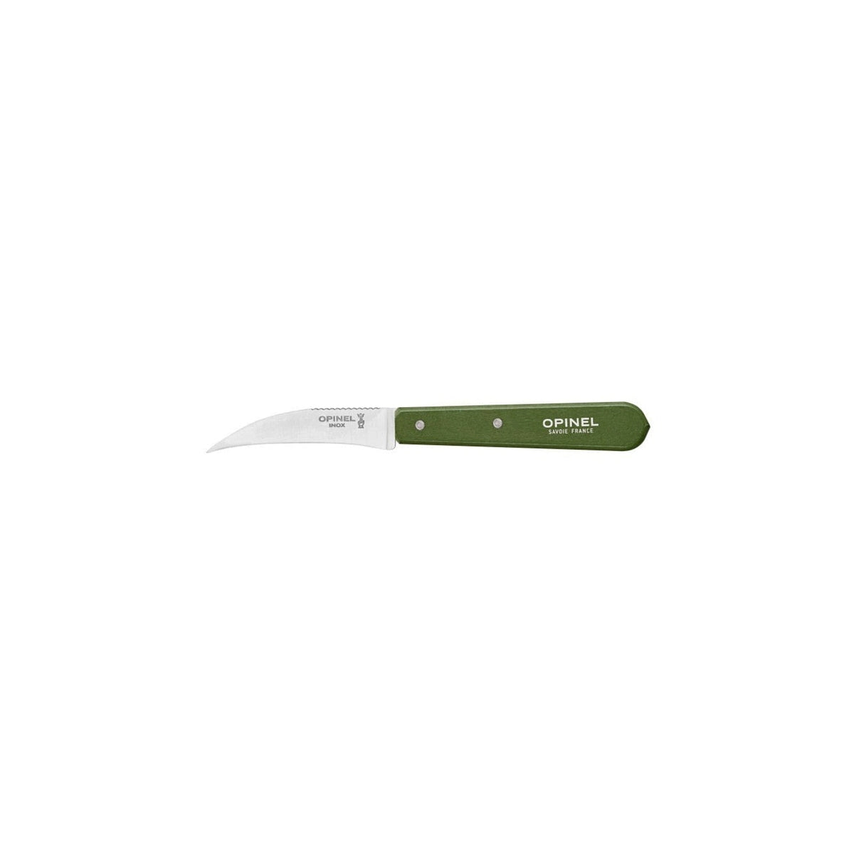 Opinel Les Essentiels N°114 vegetable knife 7 cm, khaki, 003130