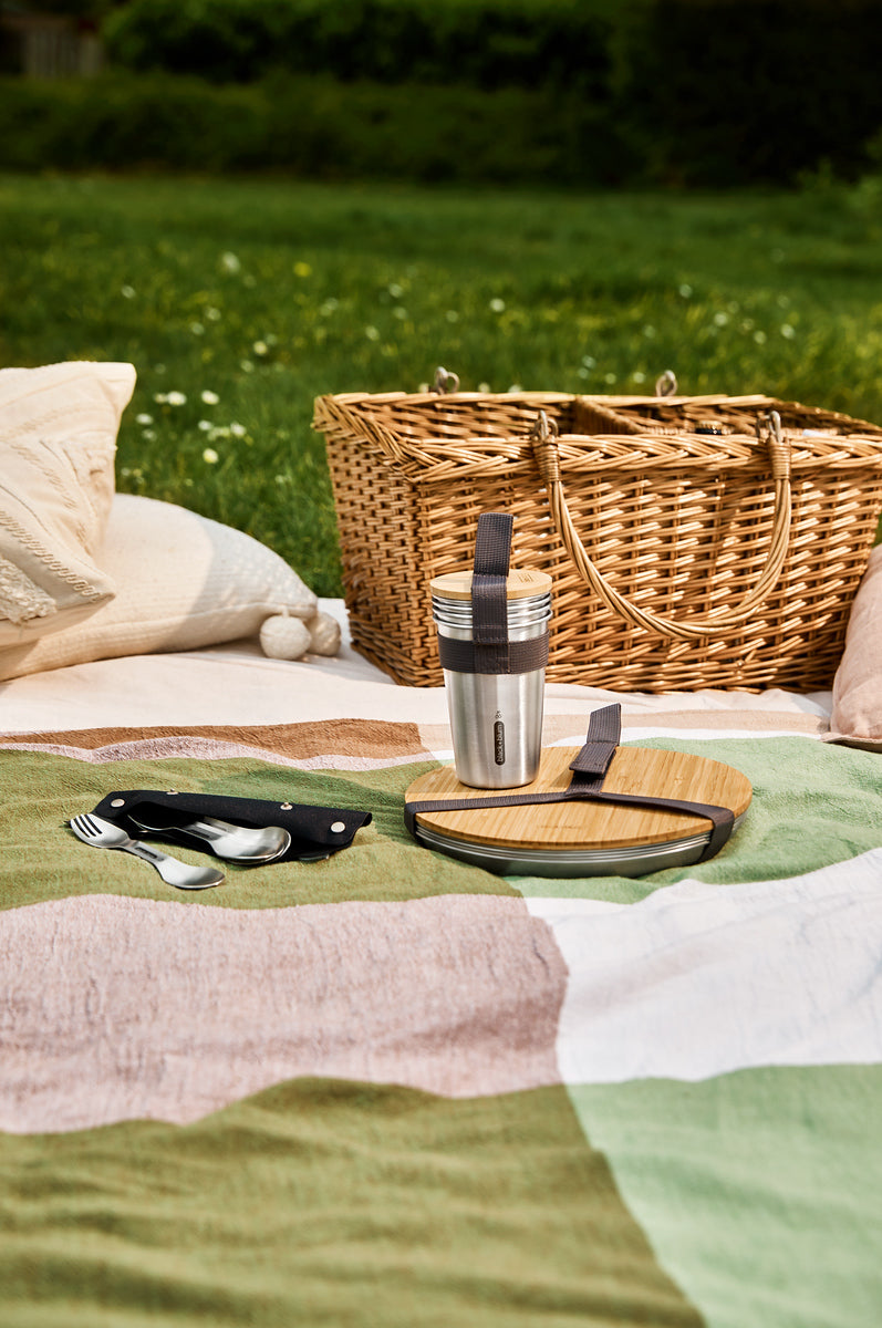 Black+Blum sada nerezových příborů na pikniky a kempování, OL-SP001