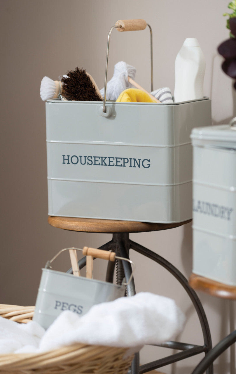 KitchenCraft Living Nostalgia cleaning bucket, gray, LNHKEEPGRY