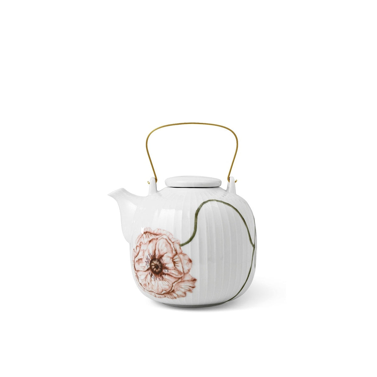 Kähler Hammershoi Poppy porcelain teapot 1.2 l, white, 692298