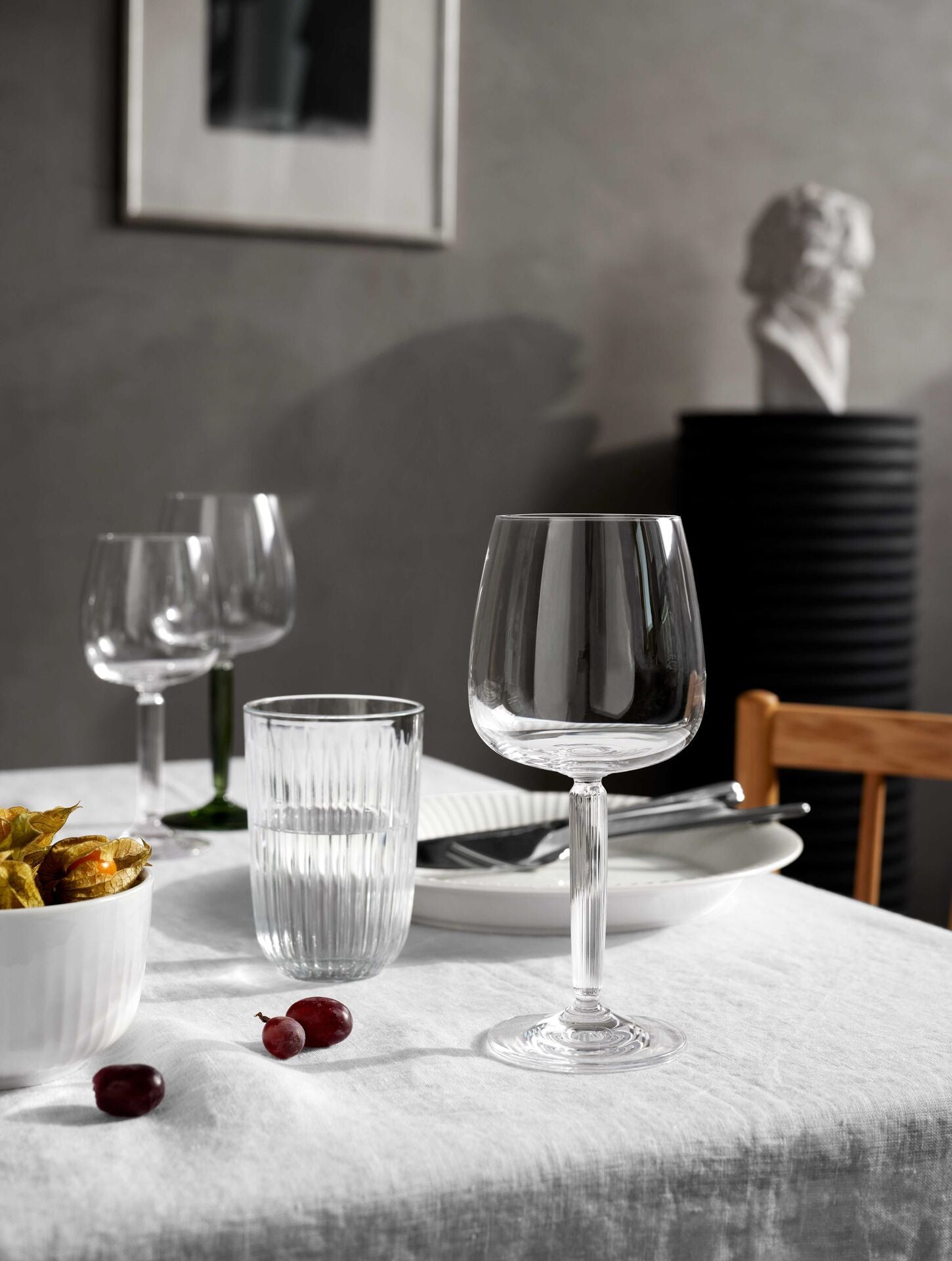 Kähler Hammershoi water glass 370 ml, clear, 4 pcs, 693081