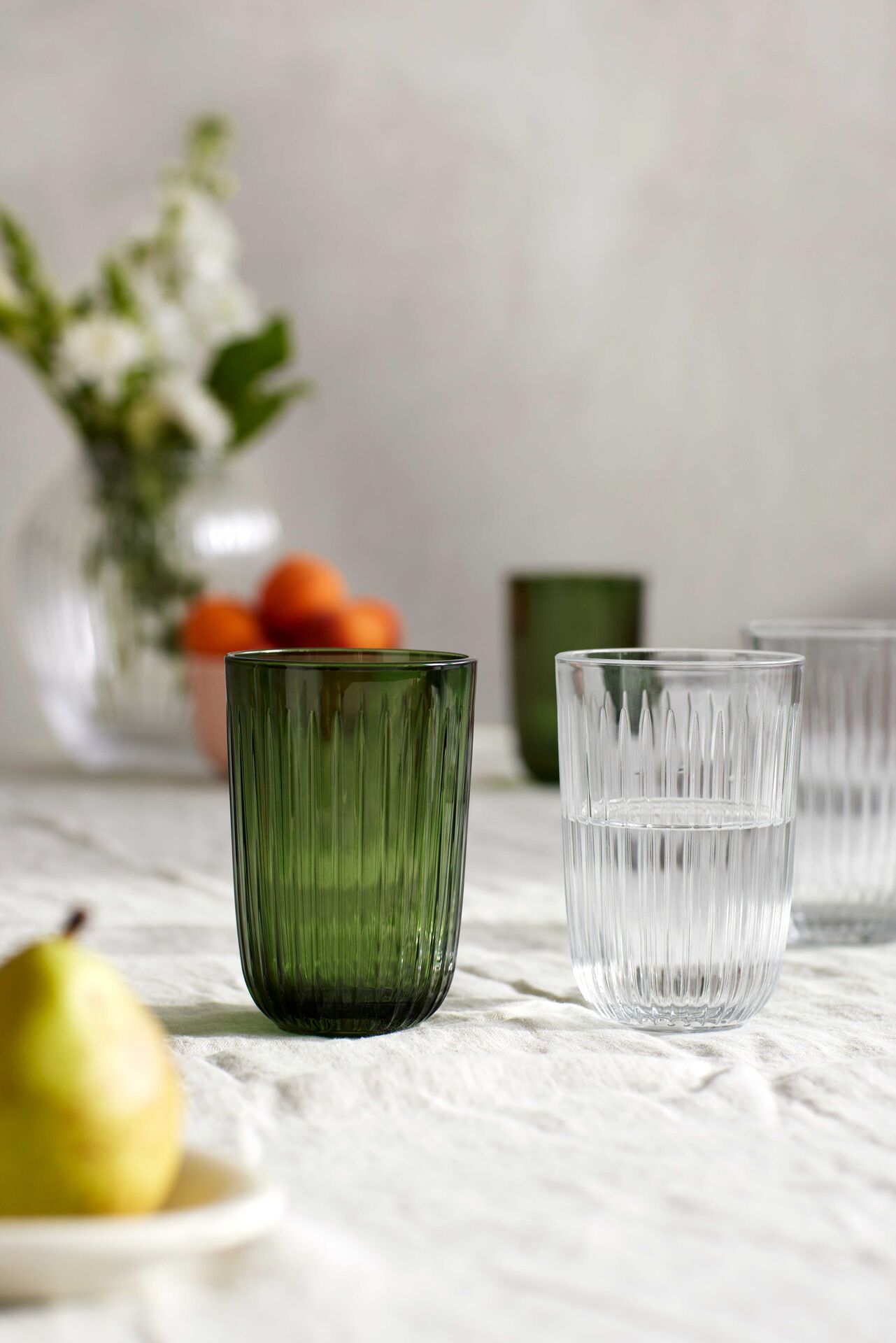 Kähler Hammershoi water glass 370 ml, clear, 4 pcs, 693081