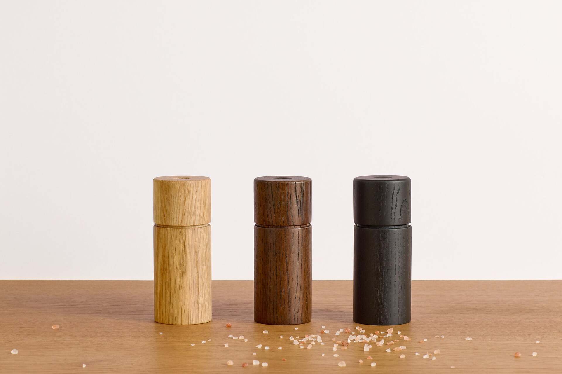 CrushGrind Bergen wooden spice grinder 12 cm, black, 070375-0099