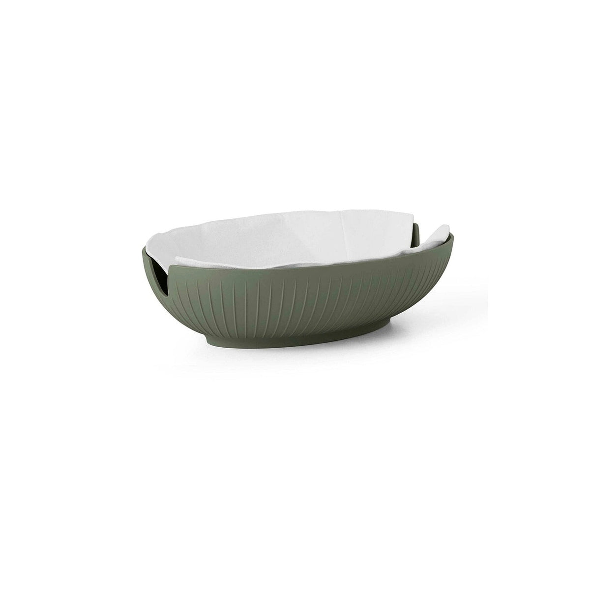 Kähler Hammershoi pastry basket 29.5 x 20 cm, green, 693340