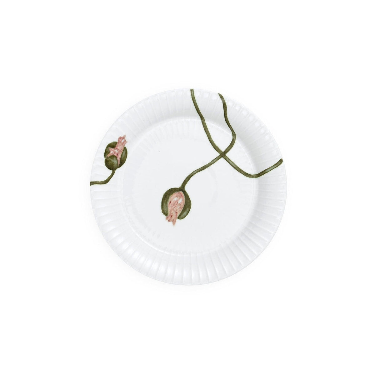 Kähler Hammershoi Poppy porcelain plate 19 cm, white, 692290