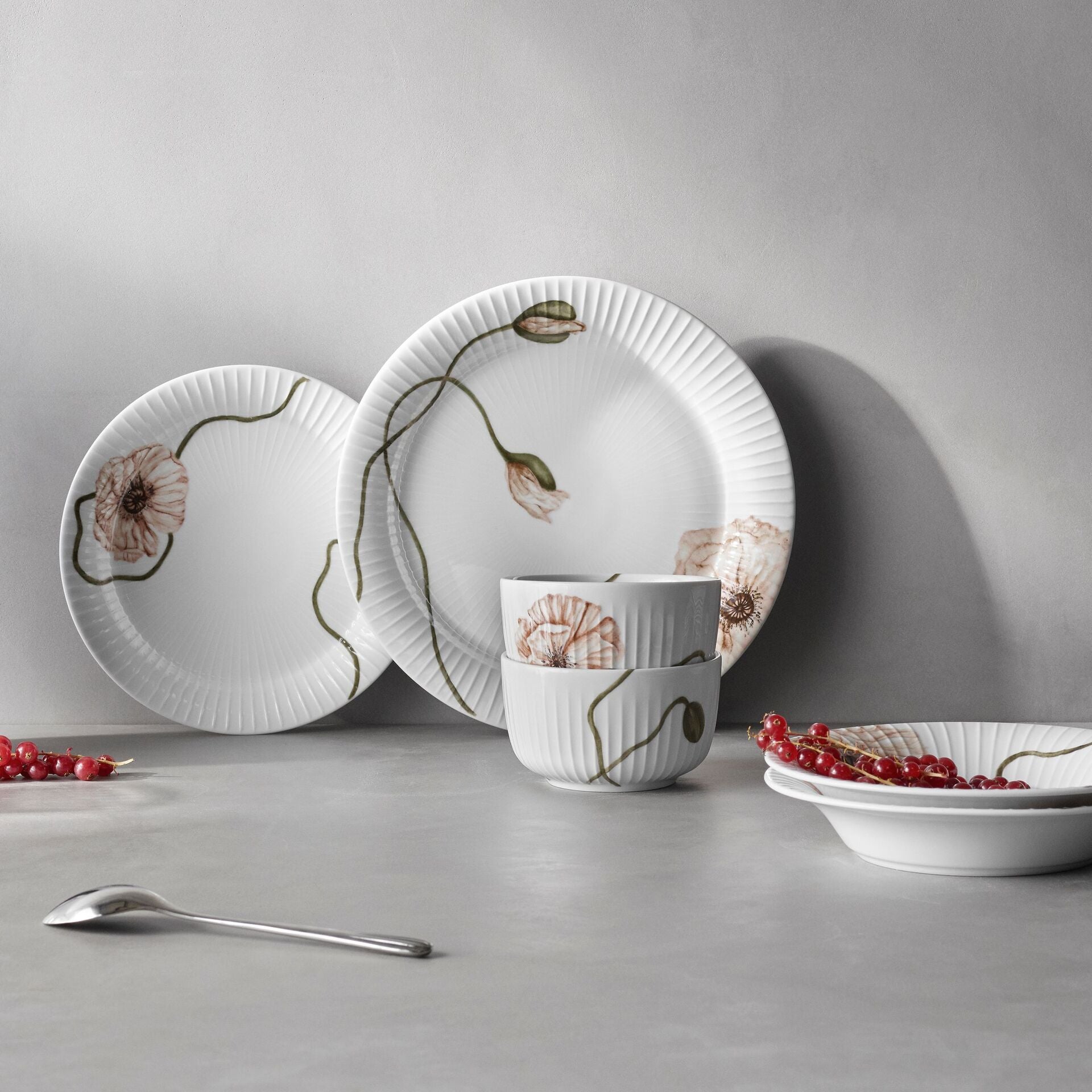 Kähler Hammershoi Poppy porcelain bowl 12 cm, white, 692292
