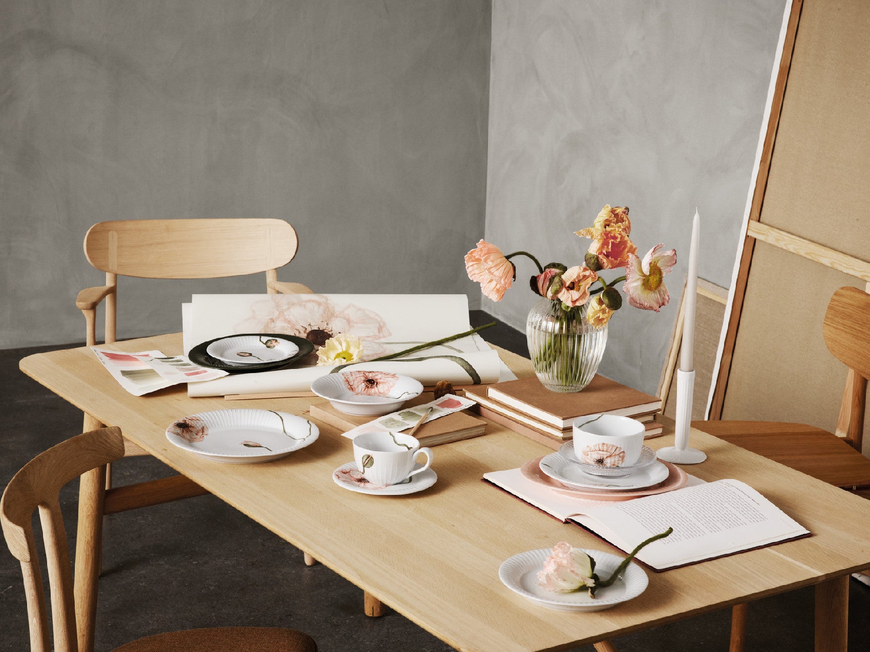 Kähler Hammershoi Poppy porcelain bowl 12 cm, white, 692292