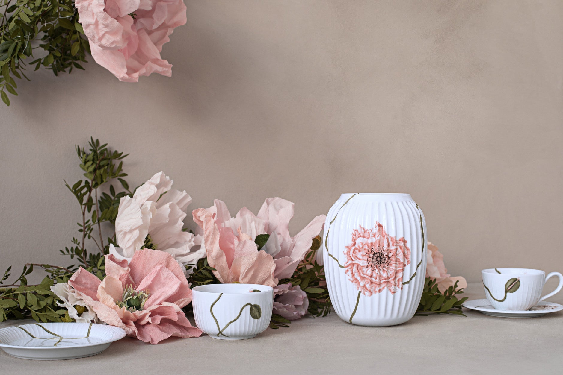 Kähler Hammershoi Poppy porcelain bowl 12 cm, white, 692292