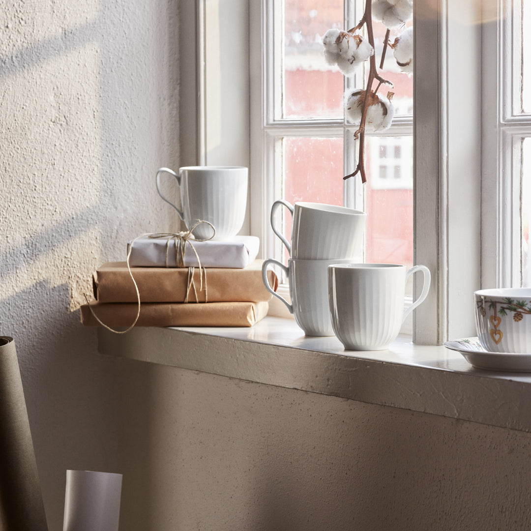 Kähler Hammershoi porcelain mug 330 ml, white, 692250