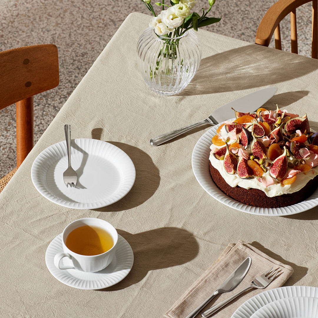 Kähler Hammershoi porcelain cup with saucer 250 ml, white, 692205